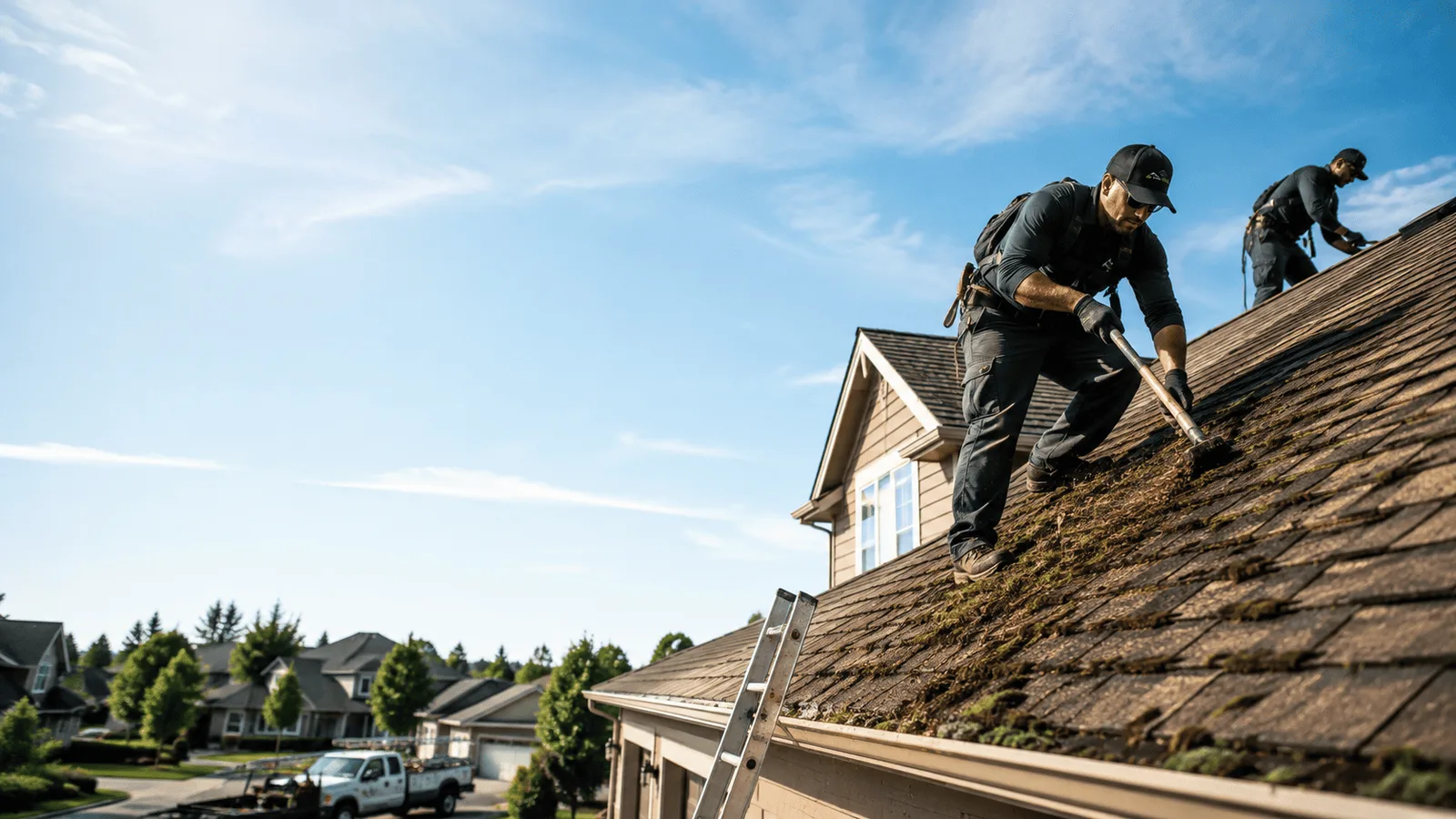 Roof Moss Removal in Sullivan, IL near me